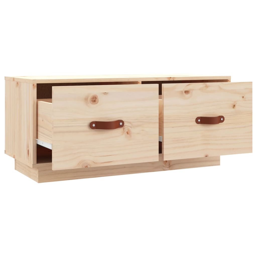 vidaXL TV-Schrank 80x34x35 cm Massivholz Kiefer