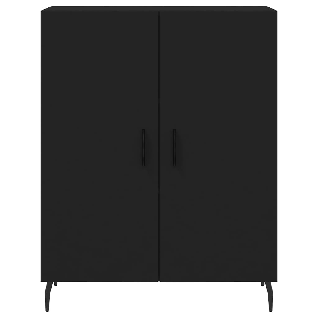 vidaXL Highboard Schwarz 69,5x34x180 cm Holzwerkstoff