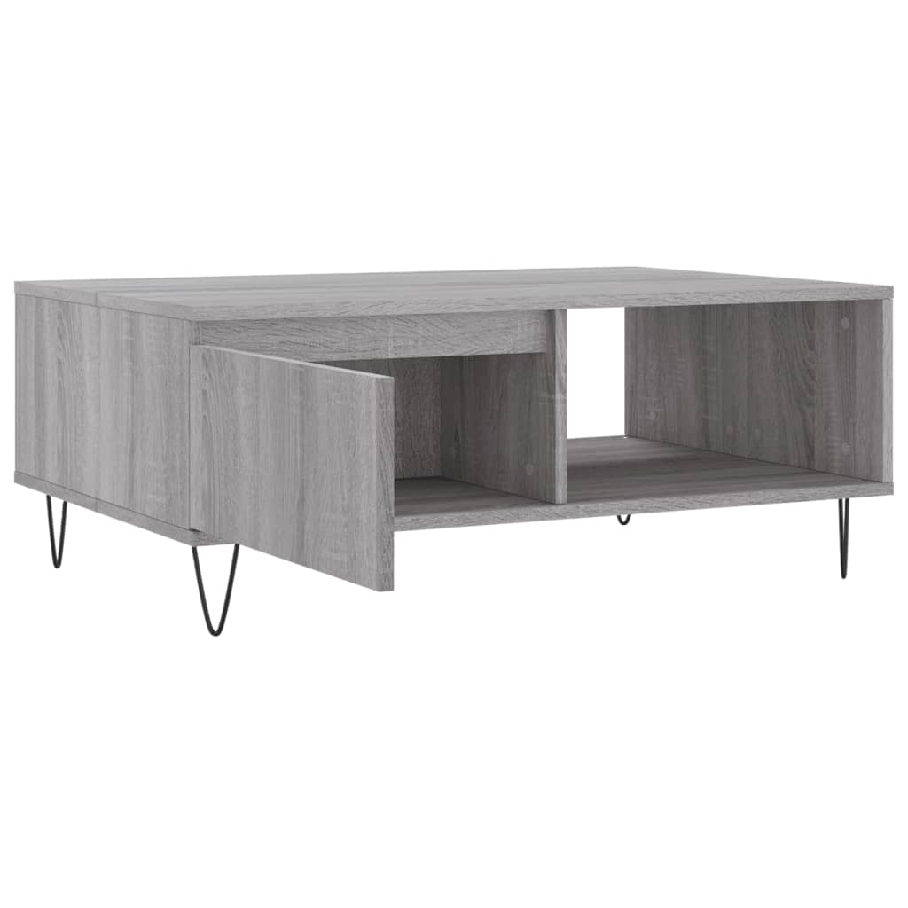 vidaXL Couchtisch Grau Sonoma 90x60x35 cm Holzwerkstoff