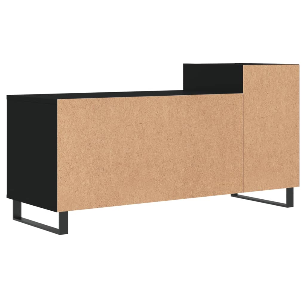 vidaXL TV-Schrank Schwarz 100x35x55 cm Holzwerkstoff