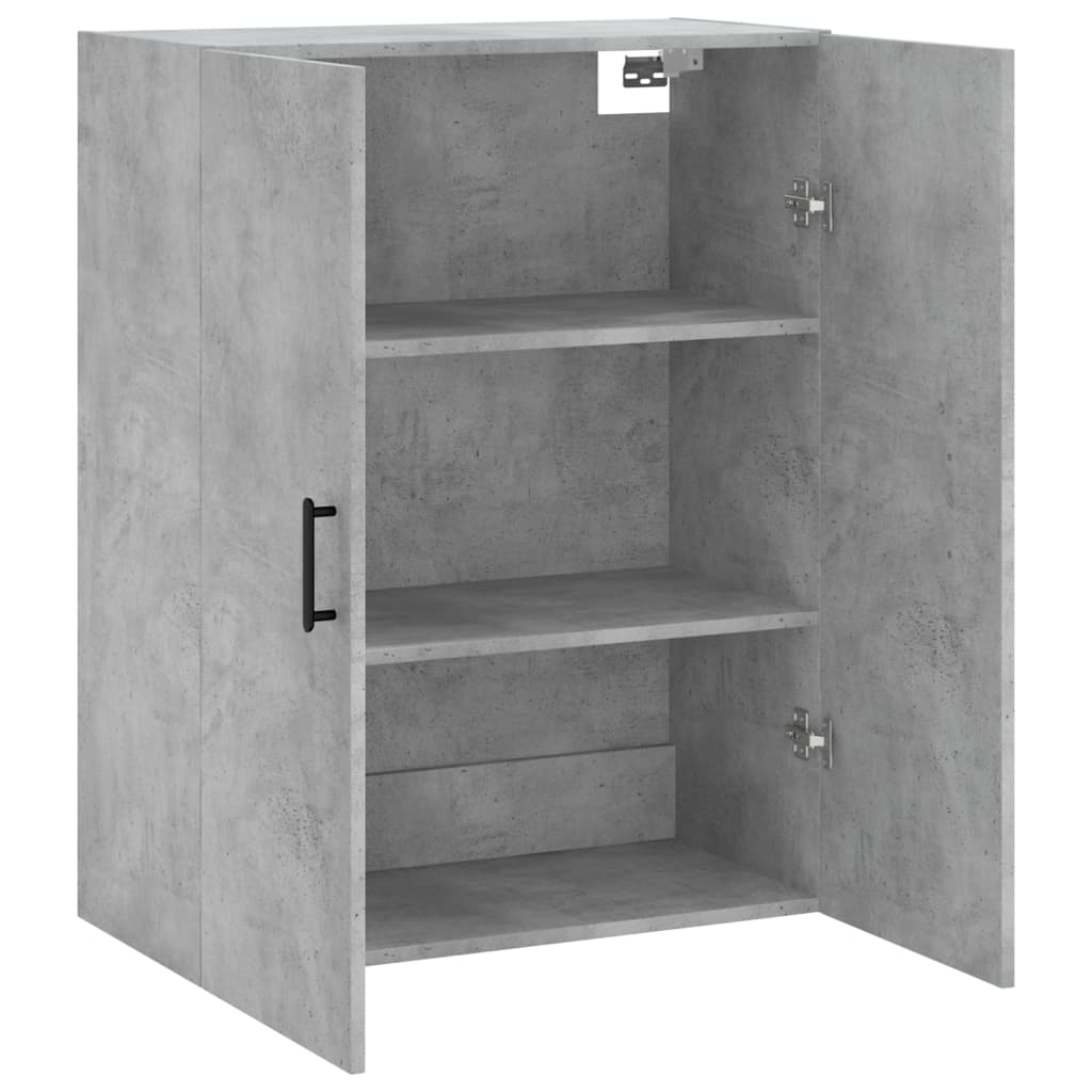 vidaXL Wandschrank Betongrau 69,5x34x90 cm