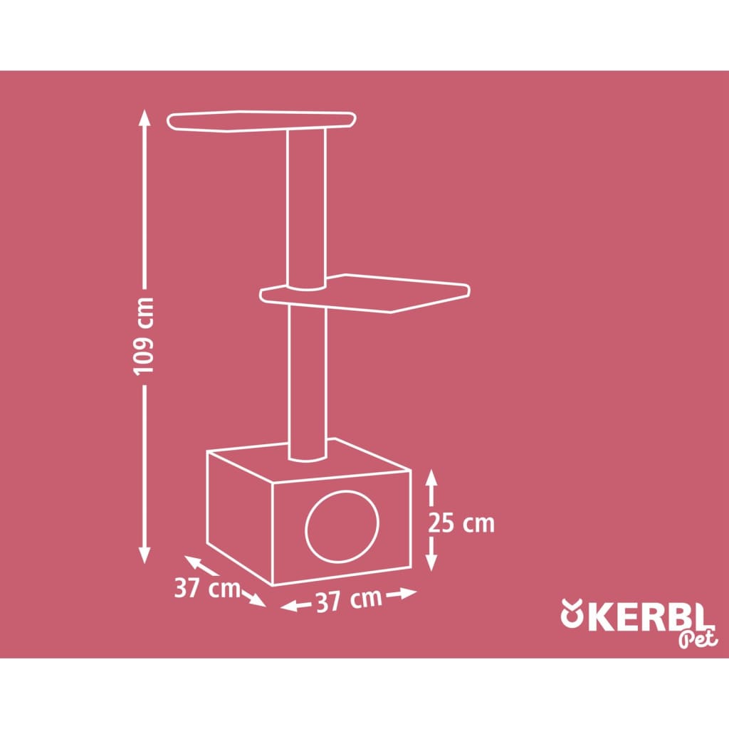 Kerbl Kratzbaum Venus 109 cm Weiß