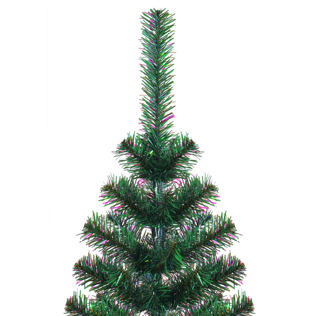 vidaXL Künstlicher Weihnachtsbaum Schillernde Spitzen Grün 180 cm PVC