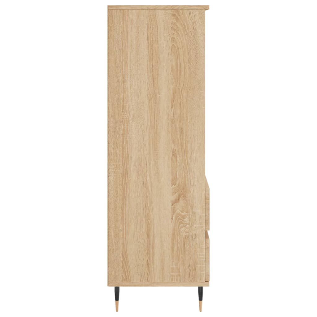 vidaXL Highboard Sonoma-Eiche 40x36x110 cm Holzwerkstoff