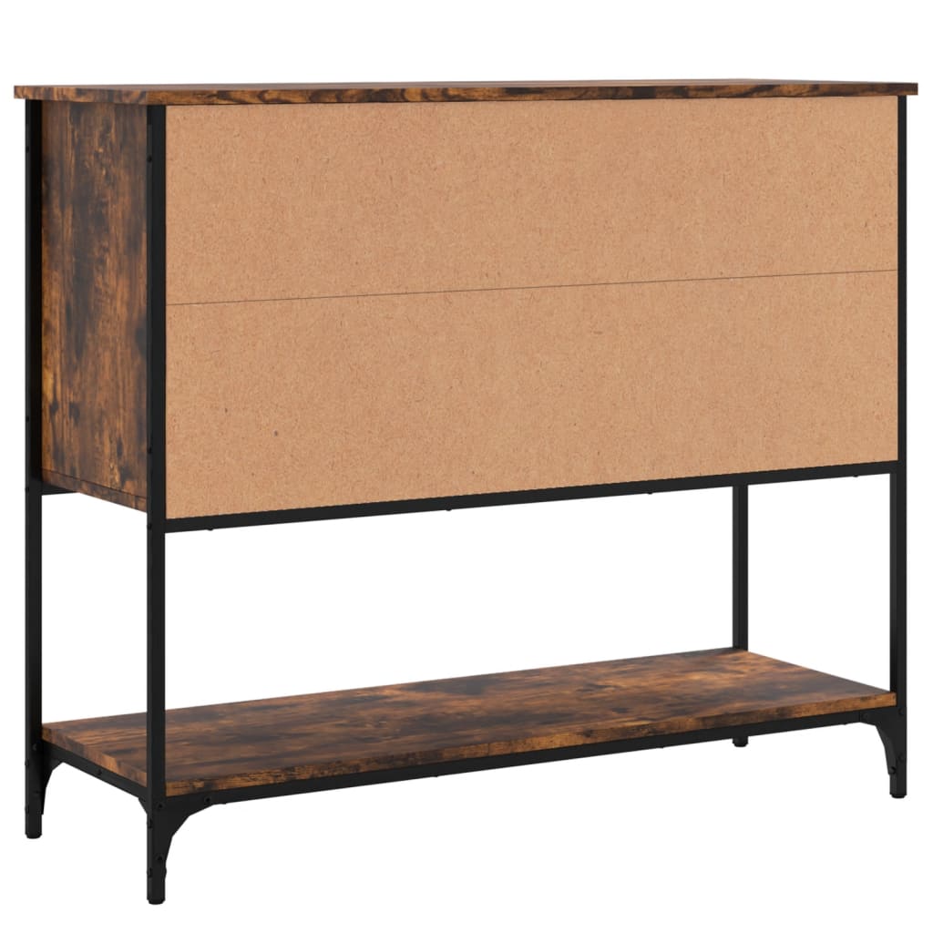 vidaXL Sideboard Räuchereiche 100x36x85 cm Holzwerkstoff