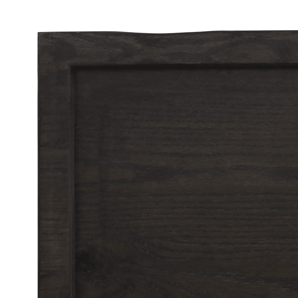vidaXL Waschtischplatte Dunkelbraun 120x60x(2-6)cm Massivholz