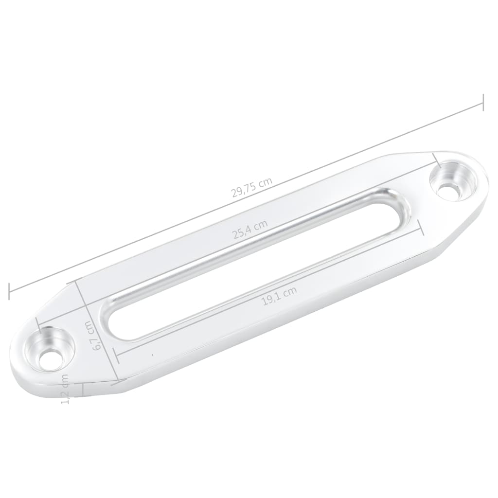 vidaXL Rollenseilfenster Silbern 254 mm Aluminium für Winde