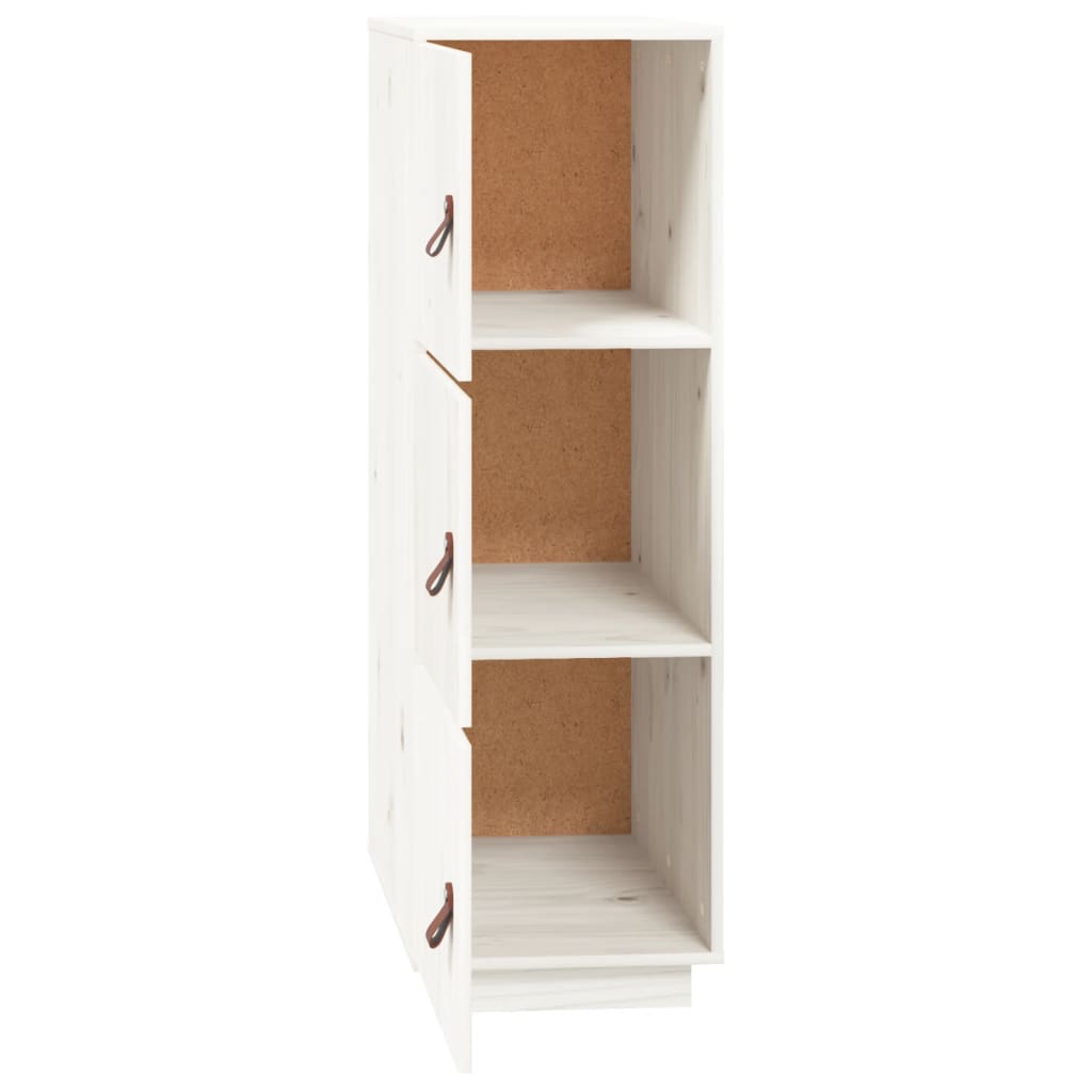 vidaXL Highboard Weiß 34x40x108,5 cm Massivholz Kiefer