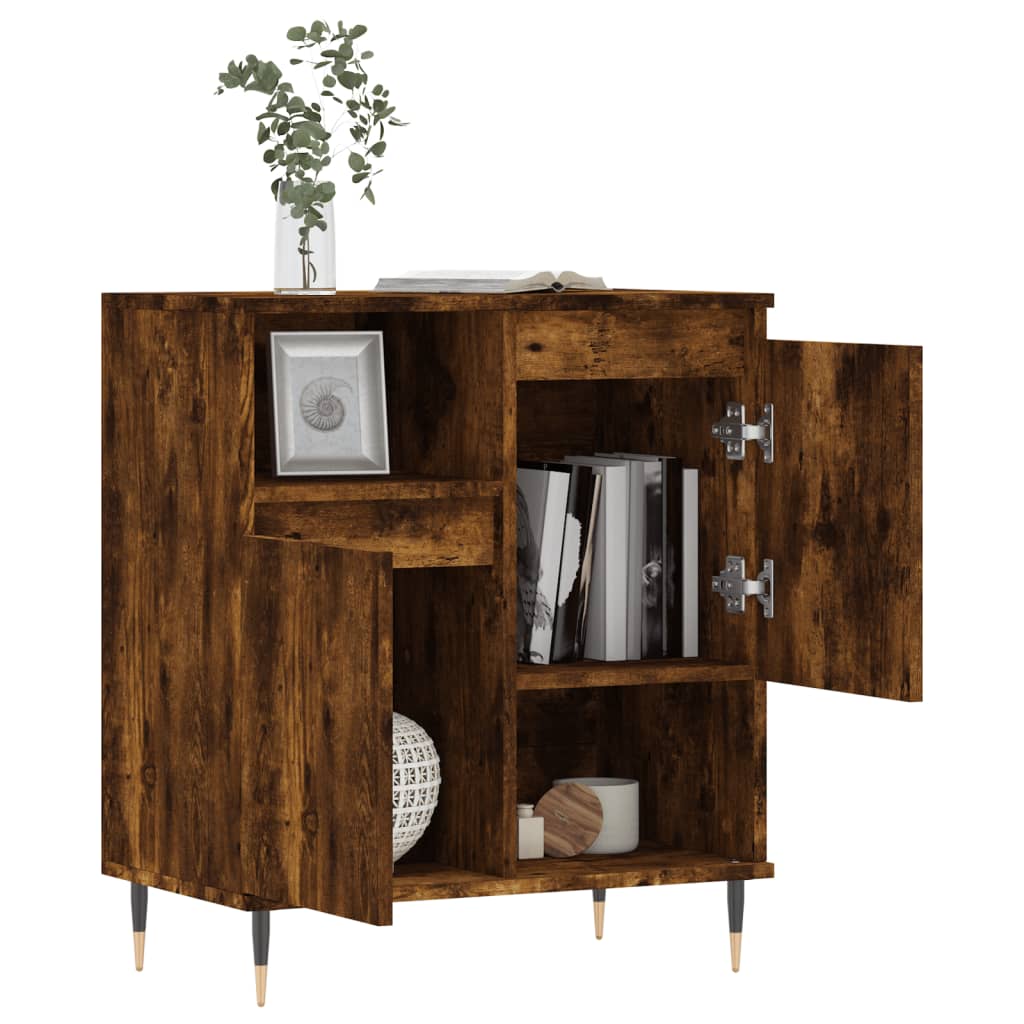 vidaXL Sideboard Räuchereiche 60x35x70 cm Holzwerkstoff