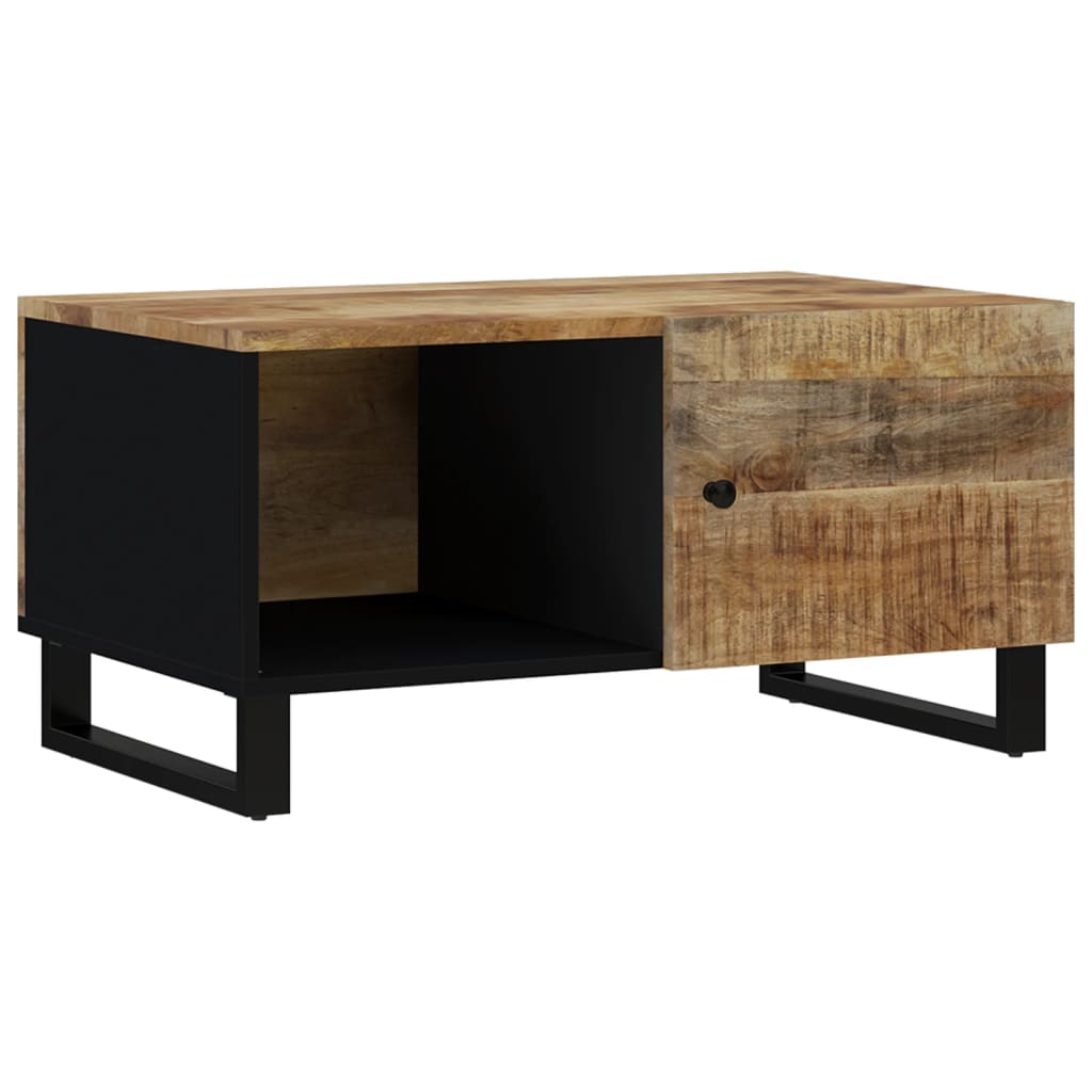 vidaXL Couchtisch 80x50x40 cm Massivholz Mango & Holzwerkstoff