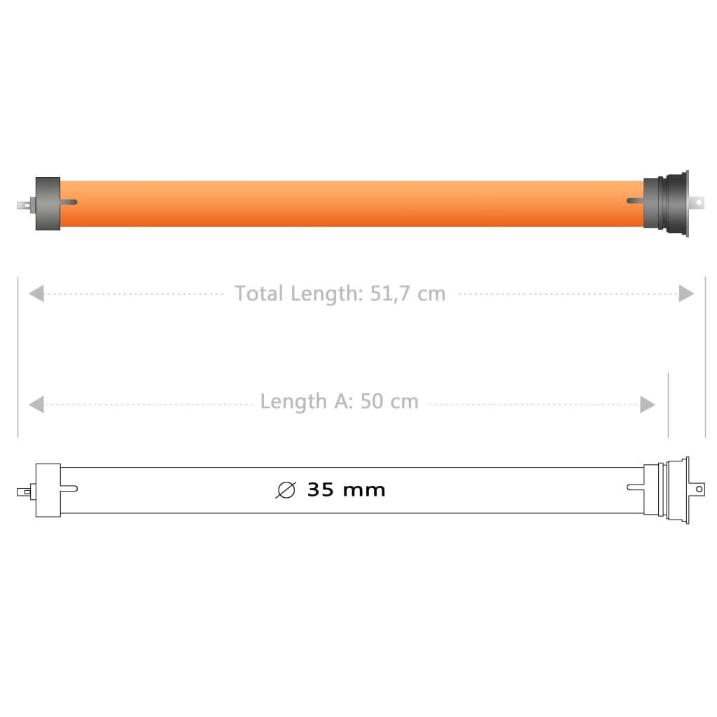 vidaXL Rohrmotoren 5 Stk. 10Nm