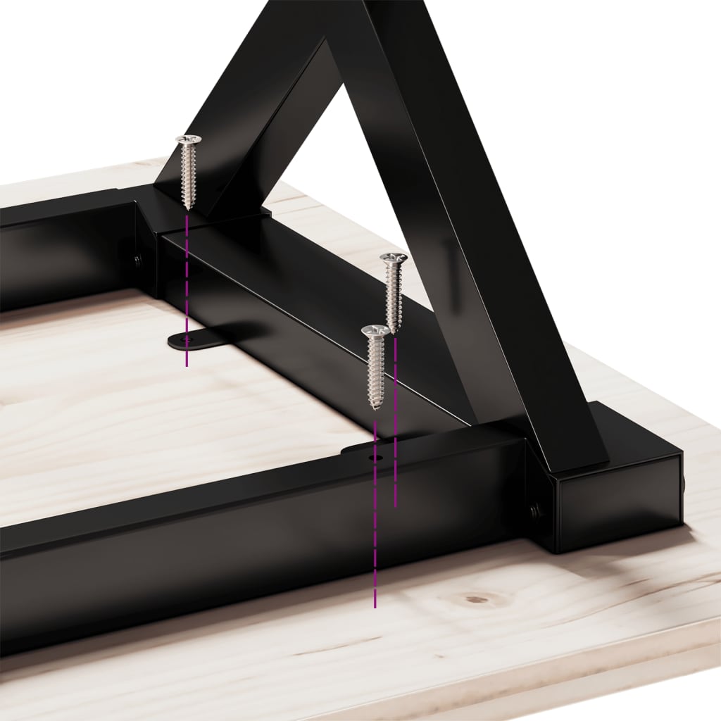 vidaXL Esstisch-Gestell in X-Form 60x50x73 cm Gusseisen