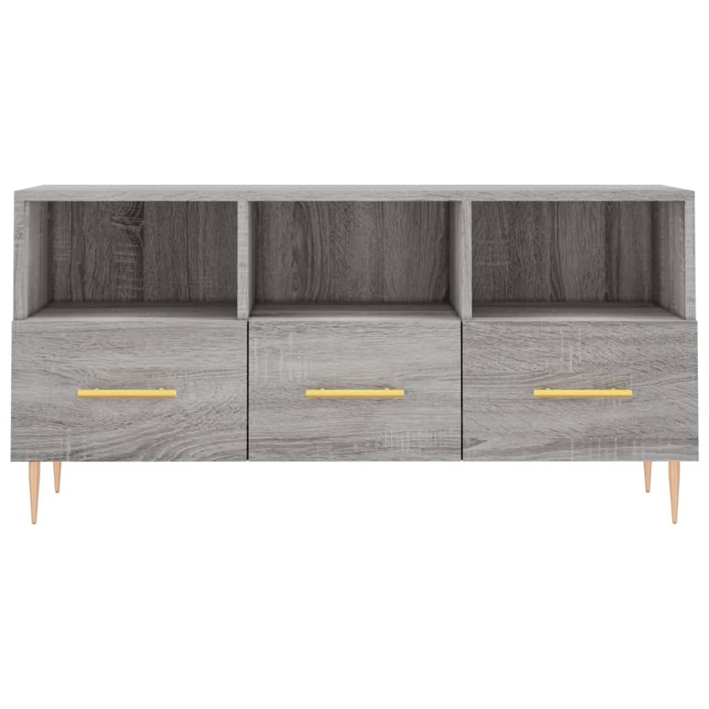 vidaXL TV-Schrank Grau Sonoma 102x36x50 cm Holzwerkstoff