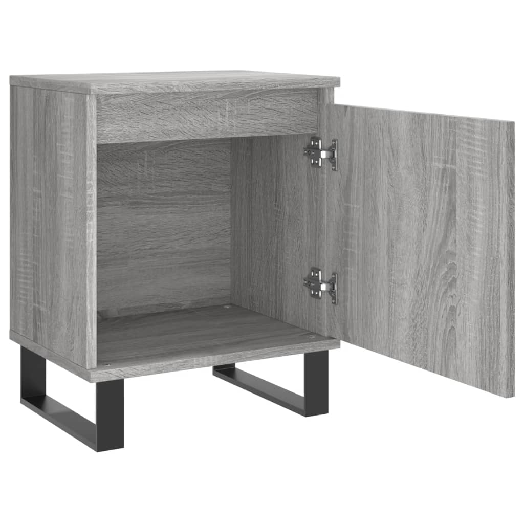 vidaXL Nachttisch Grau Sonoma 40x30x50 cm Holzwerkstoff