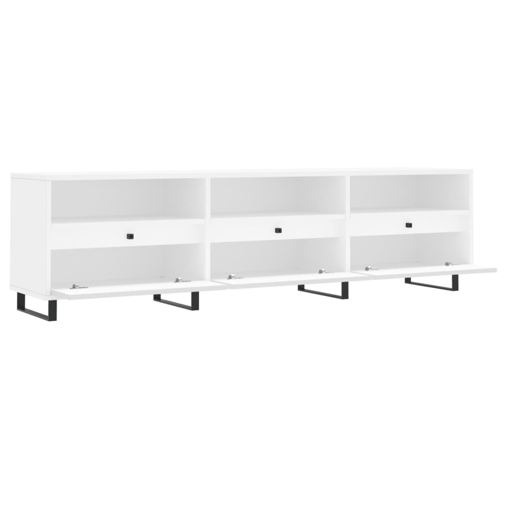 vidaXL TV-Schrank Weiß 150x30x44,5 cm Holzwerkstoff