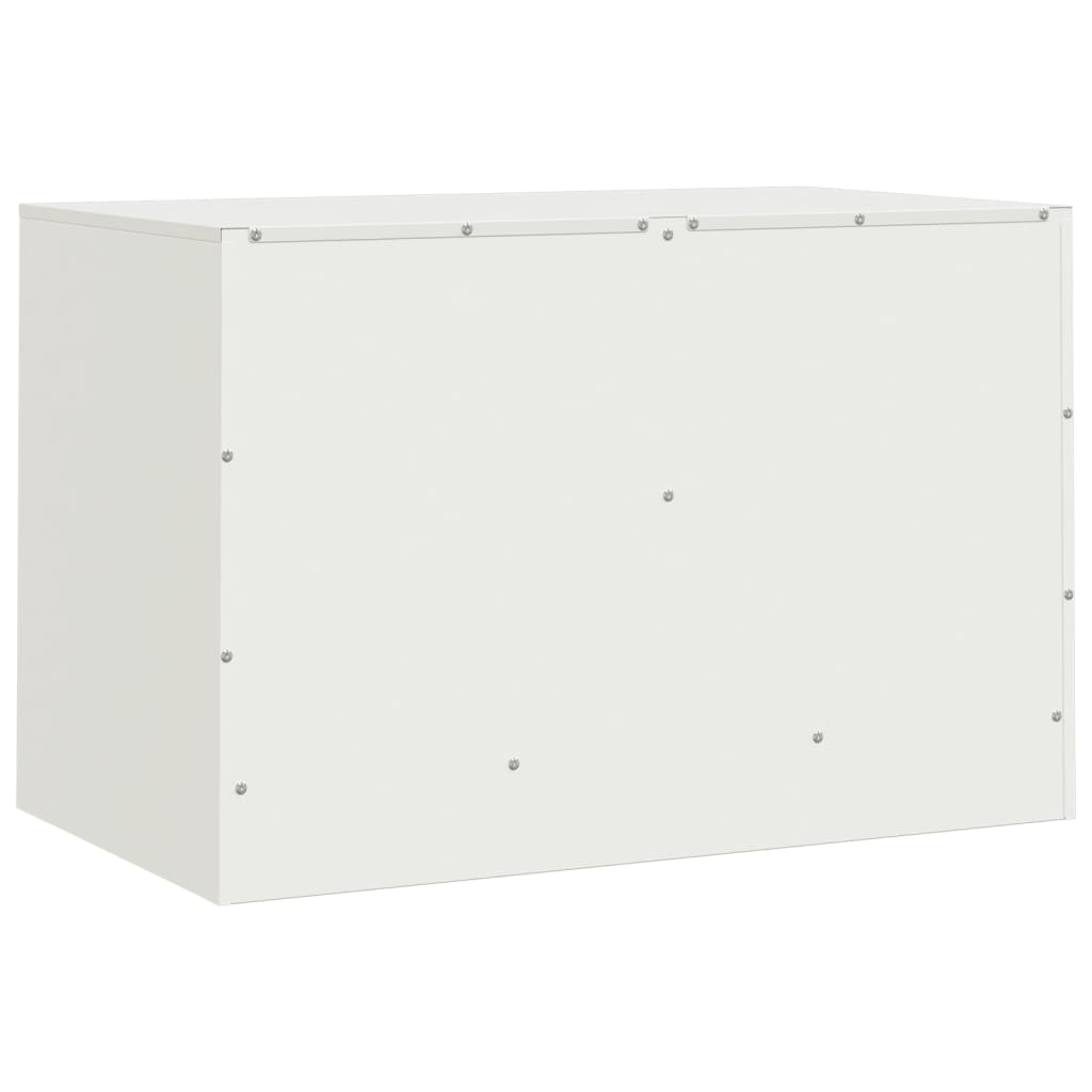 vidaXL TV-Schrank Weiß 67x39x44 cm Stahl