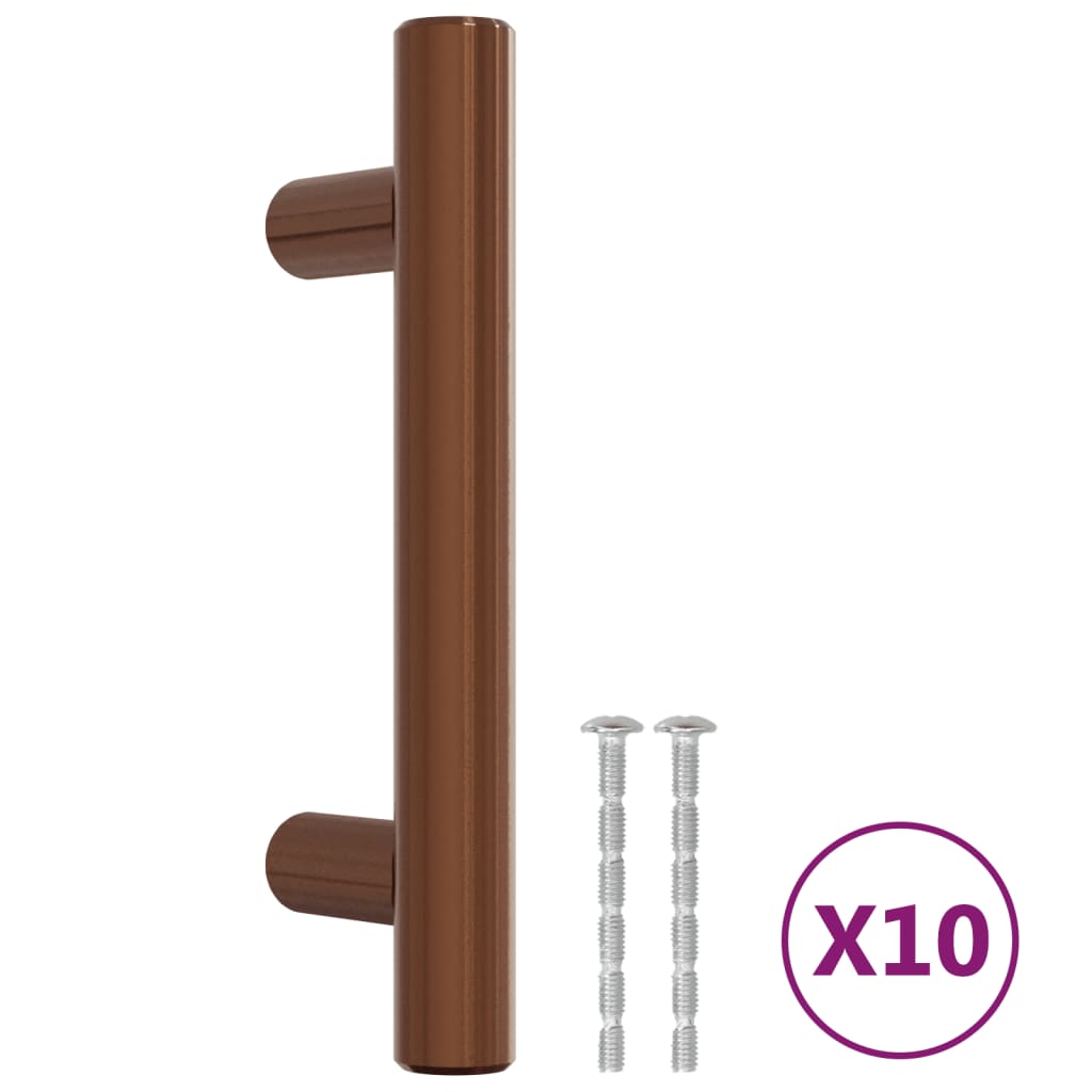 vidaXL Möbelgriffe 10 Stk. Bronzen 64 mm Edelstahl