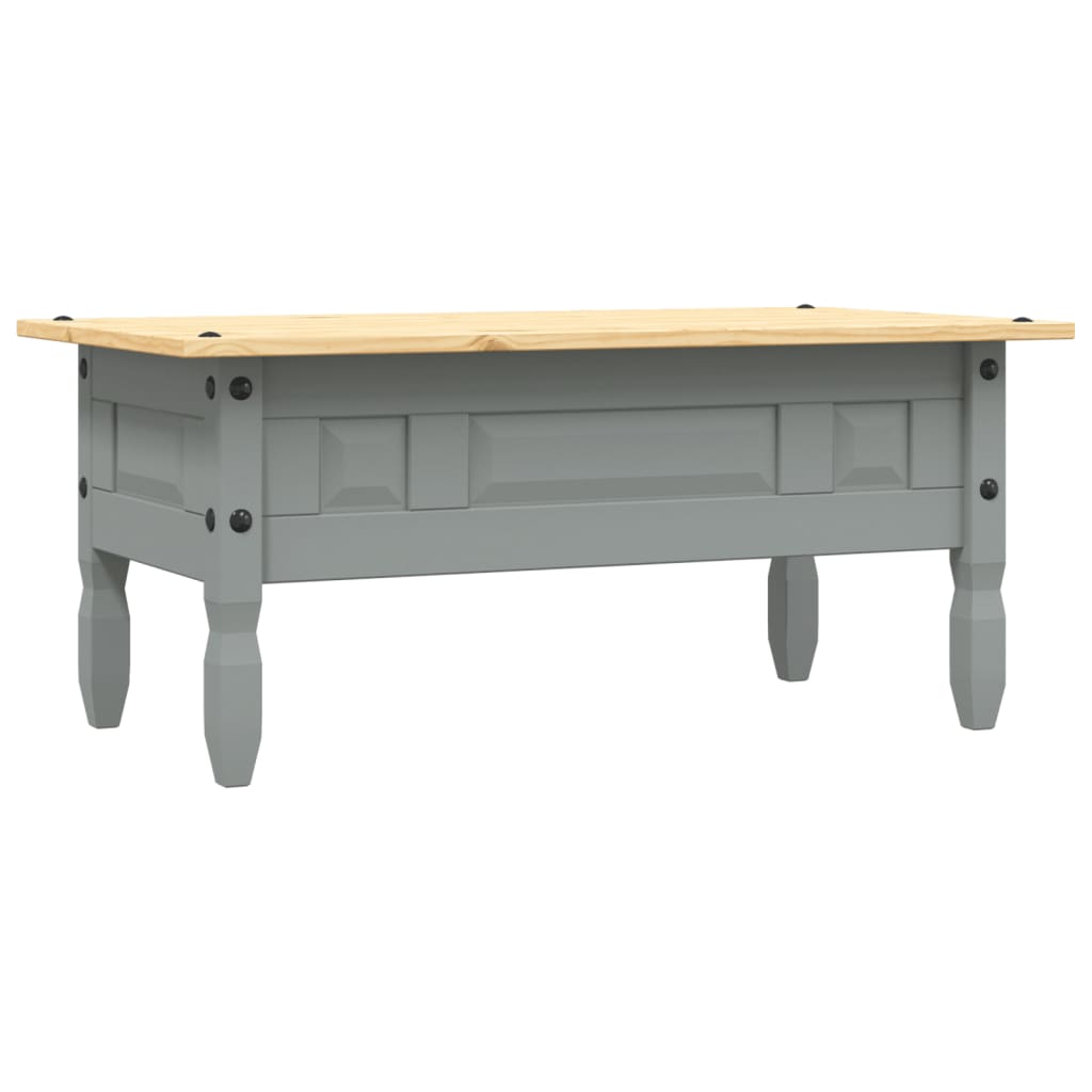 vidaXL Couchtisch Mexiko-Stil Kiefernholz Grau 100x55x44 cm