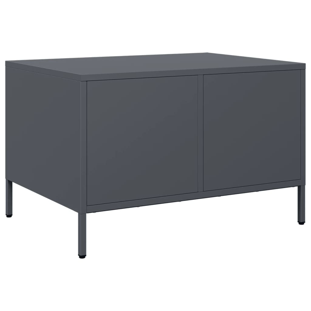 vidaXL TV-Schrank Anthrazit 68x50x43,5 cm Kaltgewalzter Stahl