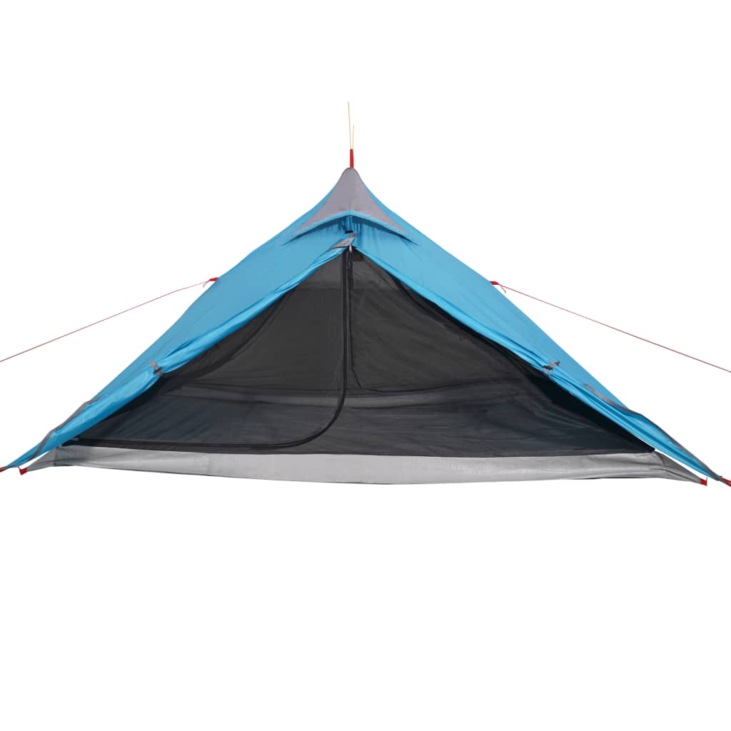 vidaXL Tipi-Campingzelt 1 Person Blau Wasserdicht