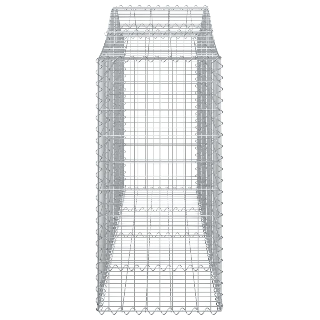 vidaXL Gabionen mit Hochbogen 5 Stk. 200x50x100/120cm Verzinktes Eisen