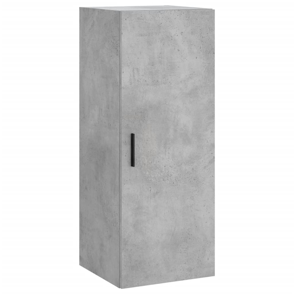 vidaXL Wandschrank Betongrau 34,5x34x90 cm