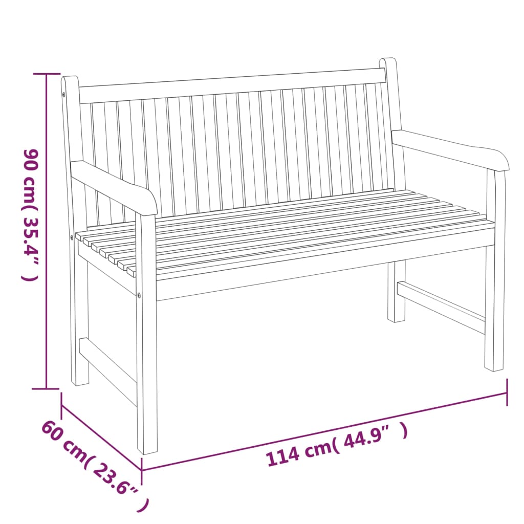 vidaXL 3-tlg. Garten-Essgruppe Massivholz Teak