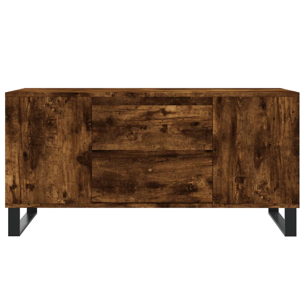 vidaXL Couchtisch Räuchereiche 102x44,5x50 cm Holzwerkstoff