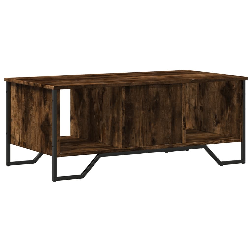 vidaXL Couchtisch Räuchereiche 100x51x40 cm Holzwerkstoff