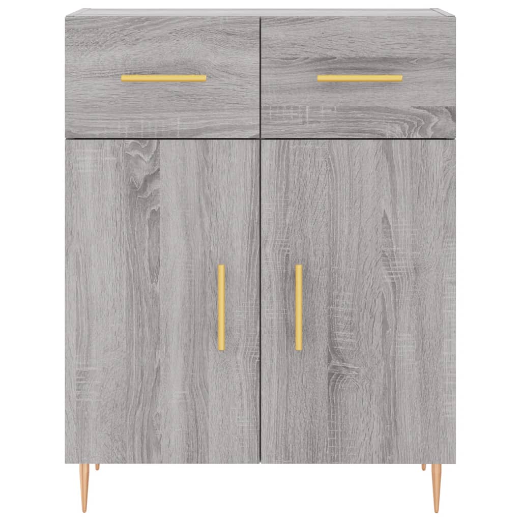 vidaXL Sideboard Grau Sonoma 69,5x34x90 cm Holzwerkstoff