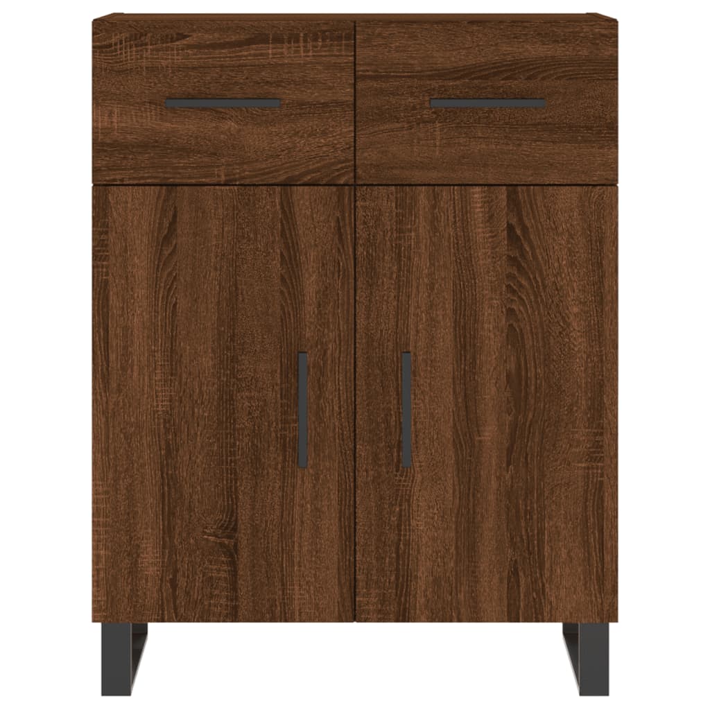 vidaXL Highboard Braun Eichen-Optik 69,5x34x180 cm Holzwerkstoff