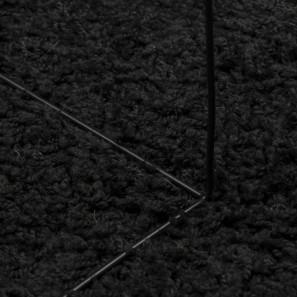 vidaXL Shaggy-Teppich PAMPLONA Hochflor Modern Schwarz 140x200 cm