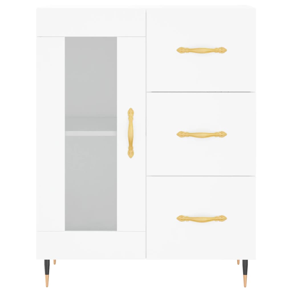 vidaXL Highboard Weiß 69,5x34x180 cm Holzwerkstoff