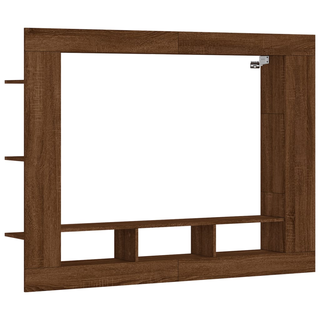 vidaXL TV-Schrank Braun Eichen-Optik 152x22x113 cm Holzwerkstoff