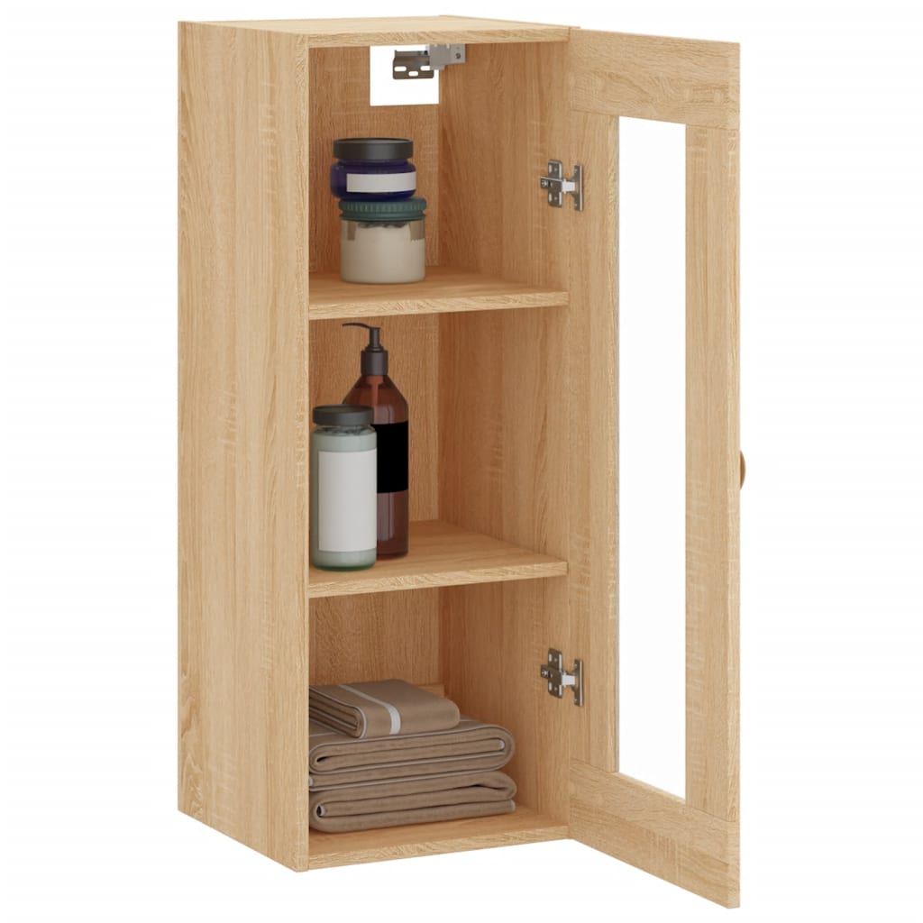 vidaXL Wandschrank Sonoma-Eiche 34,5x34x90 cm