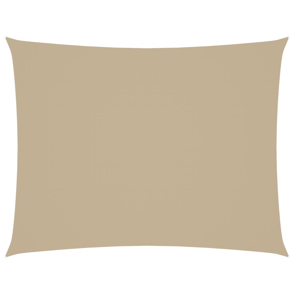 vidaXL Sonnensegel Oxford-Gewebe Rechteckig 3,5x5 m Beige