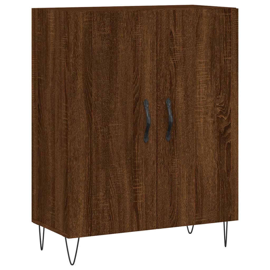 vidaXL Highboard Braun Eichen-Optik 69,5x34x180 cm Holzwerkstoff