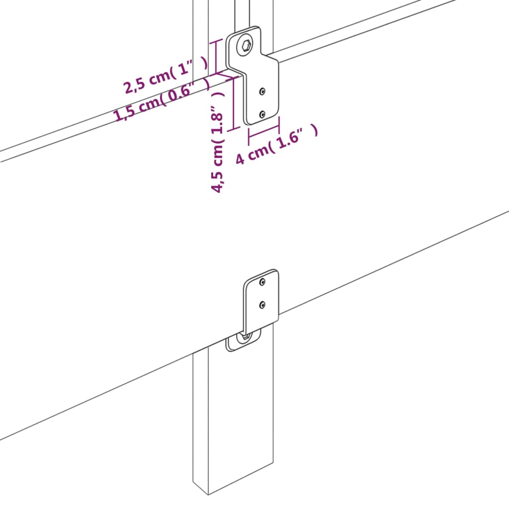 vidaXL Kopfteile 4 Stk. Blau 80x5x78/88 cm Stoff