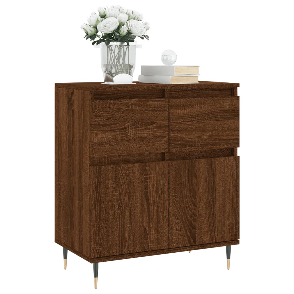 vidaXL Sideboard Braun Eichen-Optik 60x35x70 cm Holzwerkstoff