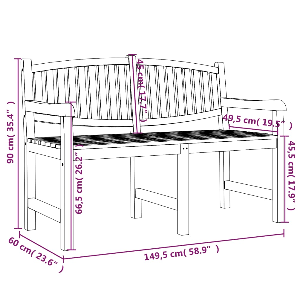 vidaXL 4-tlg. Garten-Essgruppe Massivholz Teak