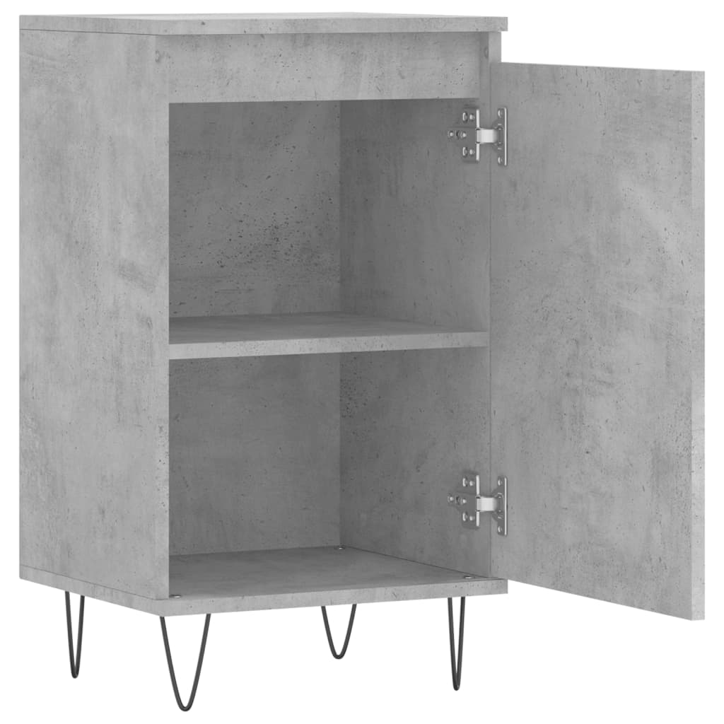 vidaXL Sideboards 2 Stk. Betongrau 40x35x70 cm Holzwerkstoff