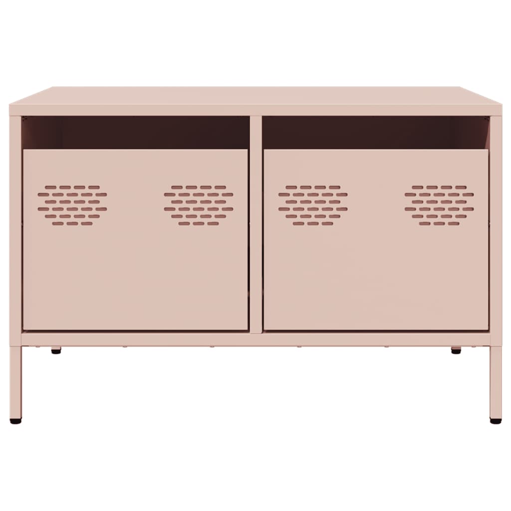 vidaXL TV-Schrank Rosa 68x50x43,5 cm Kaltgewalzter Stahl