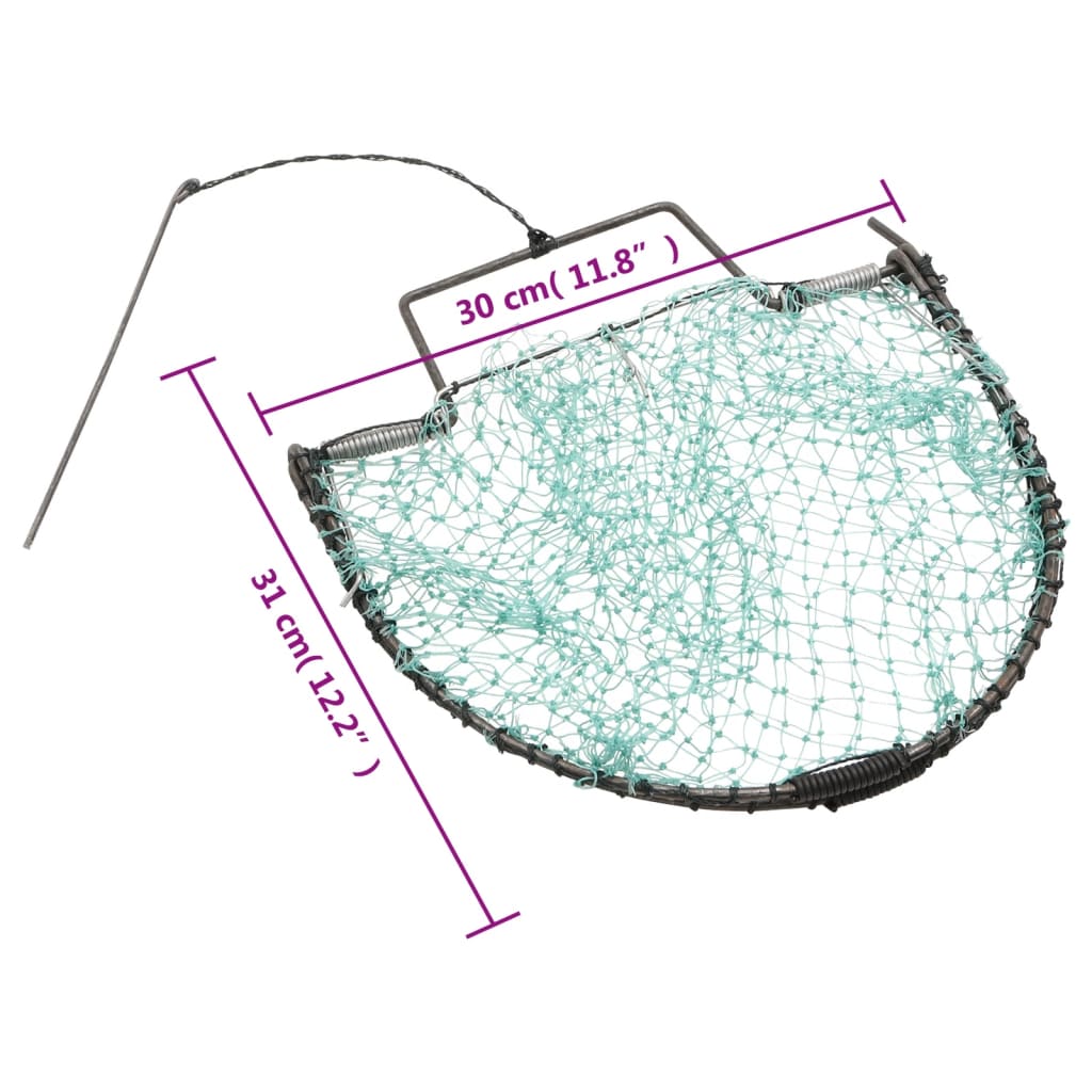 vidaXL Vogelfalle Grün 30 cm Stahl