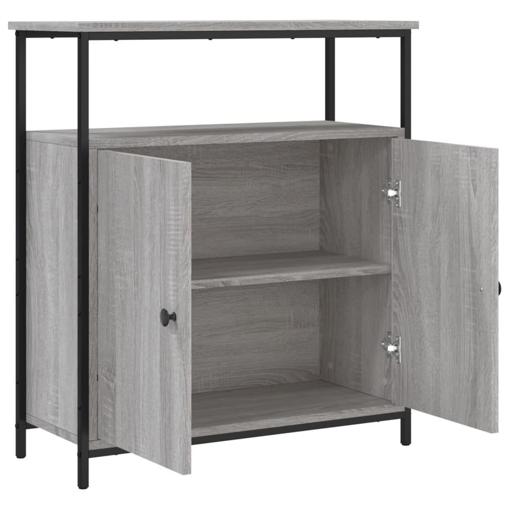 vidaXL Sideboard Grau Sonoma 70x30x80 cm Holzwerkstoff