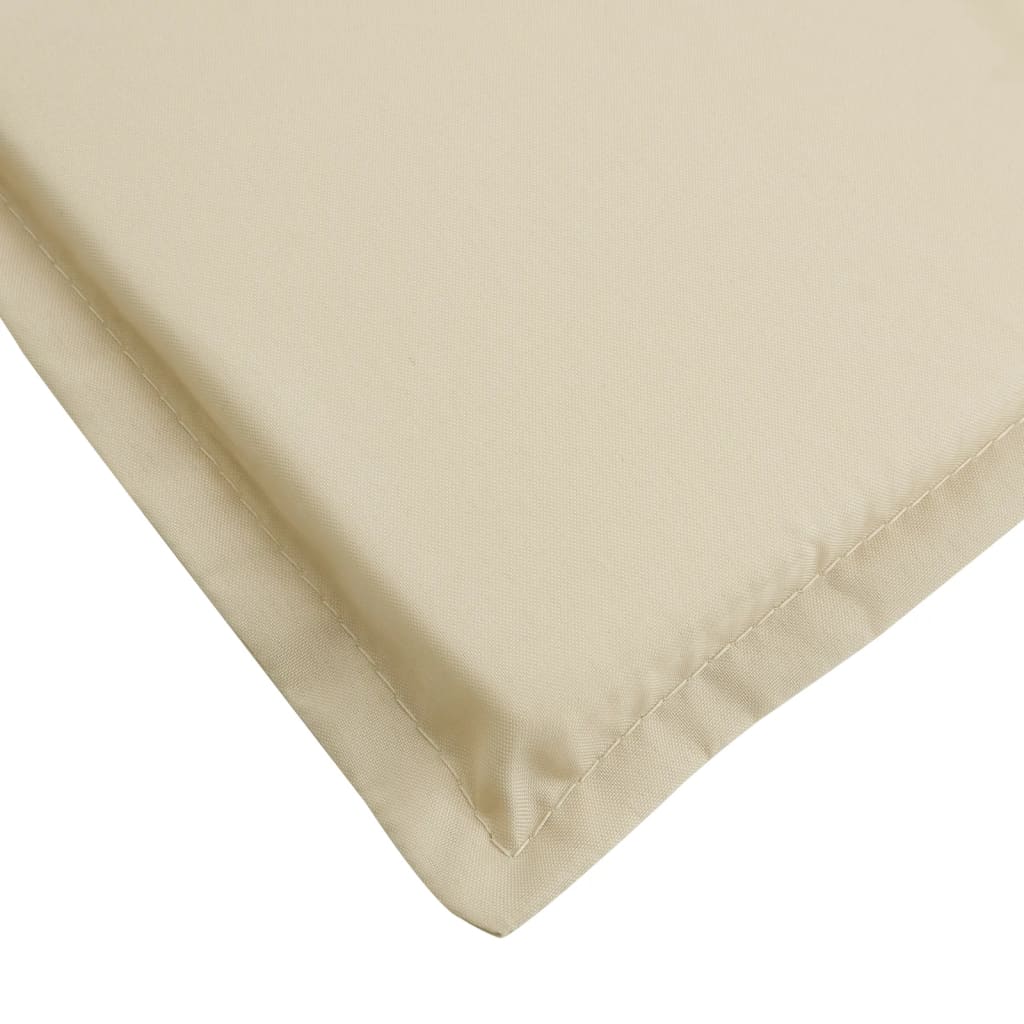 vidaXL Sonnenliegen-Auflage Beige 180x60x3 cm Oxford-Gewebe