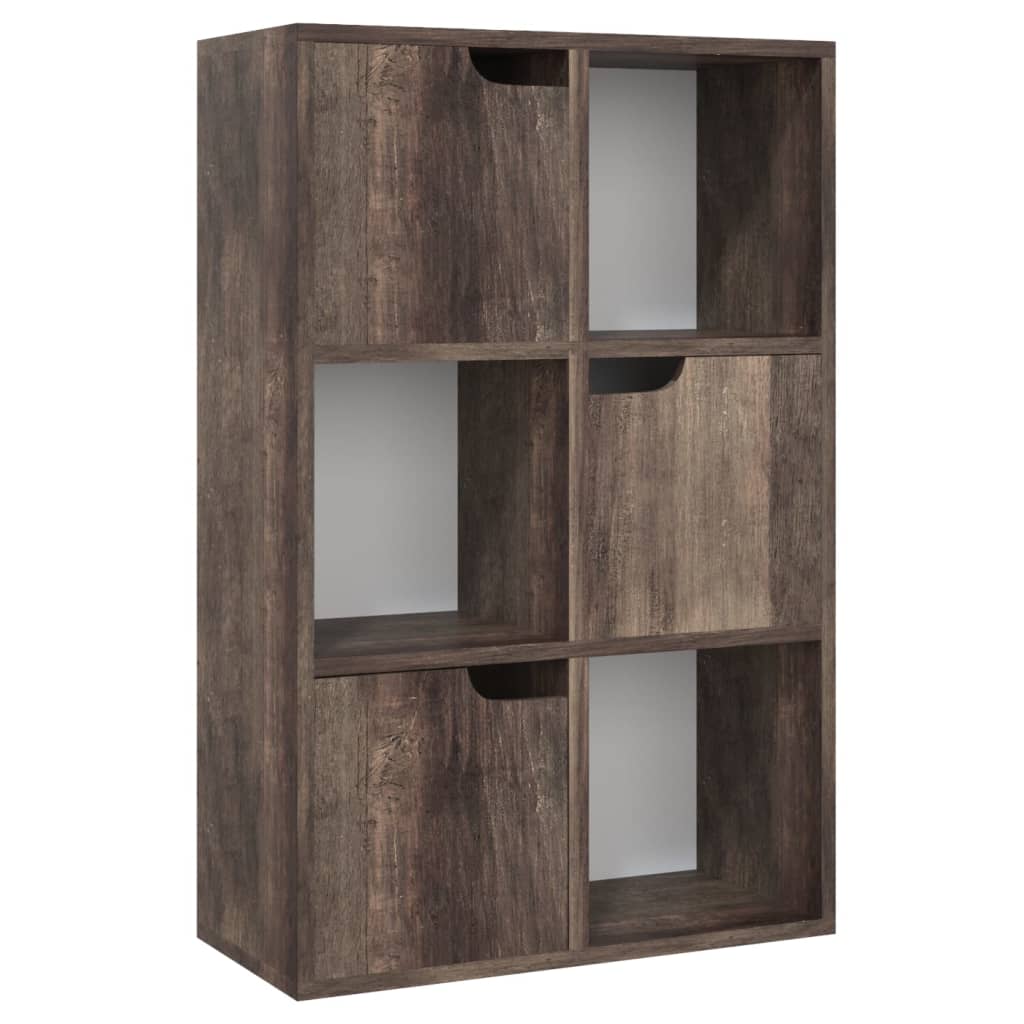 vidaXL Bücherregal Räuchereiche 60x27,5x88 cm Holzwerkstoff