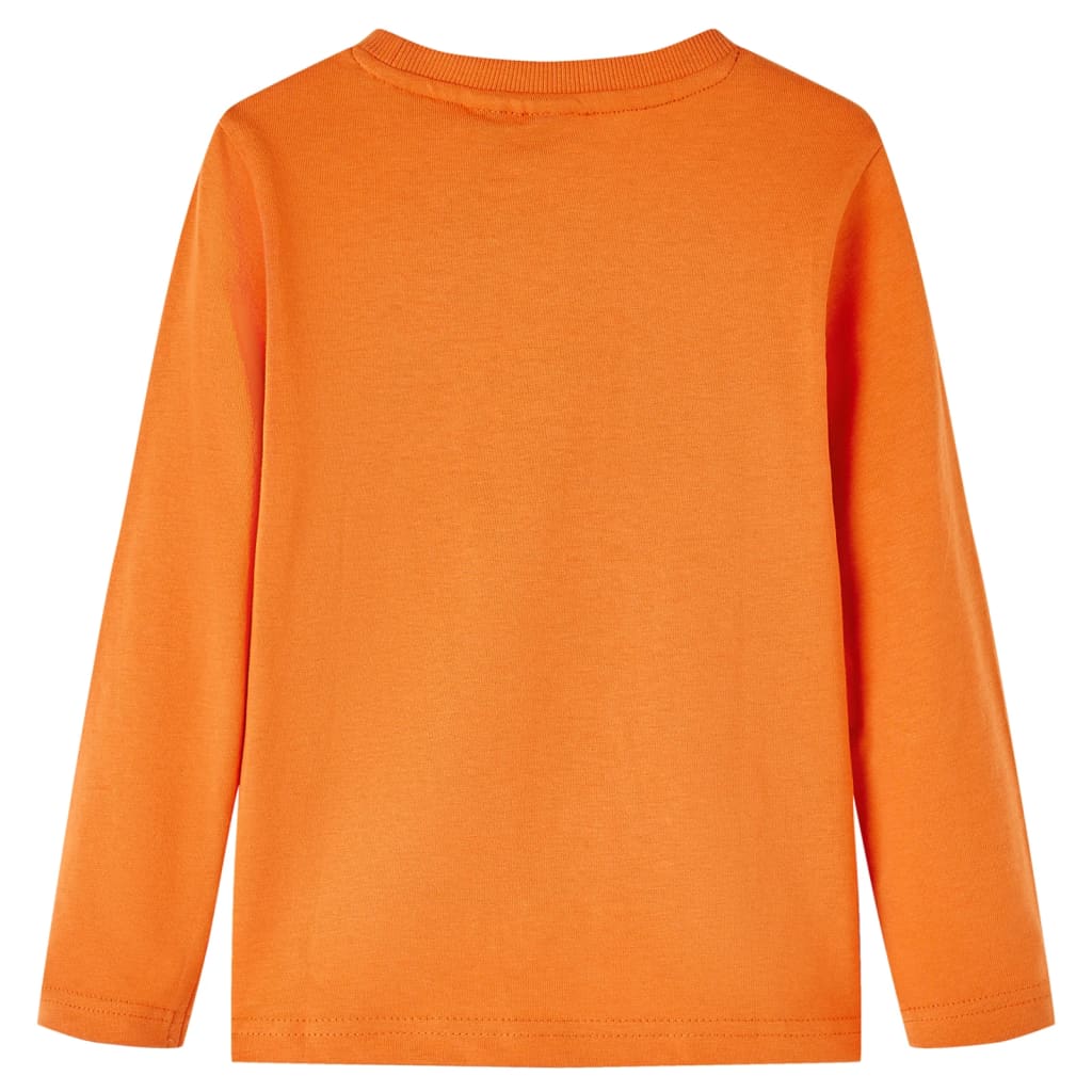 Kinder-Langarmshirt Dunkelorange 116