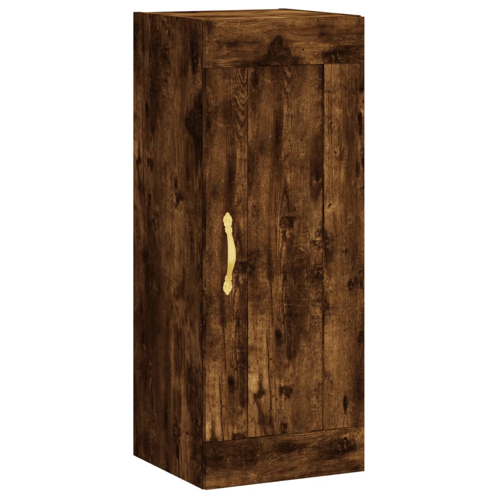 vidaXL Wandschrank Räuchereiche 34,5x34x90 cm Holzwerkstoff