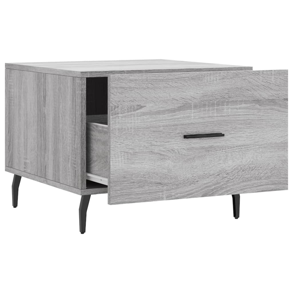 vidaXL Couchtisch Grau Sonoma 50x50x40 cm Holzwerkstoff