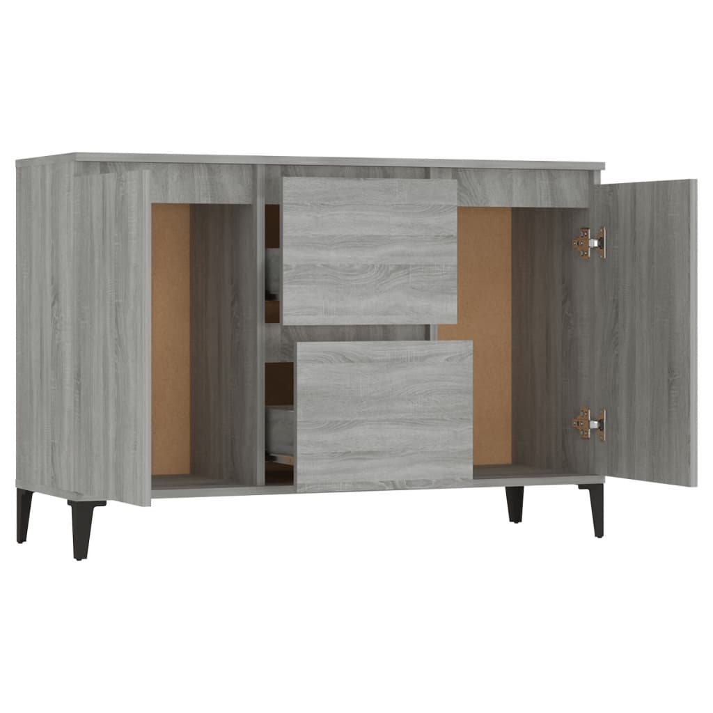 vidaXL Sideboard Grau Sonoma 104x35x70 cm Holzwerkstoff